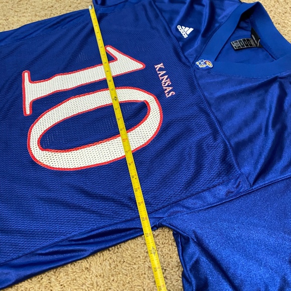 University of Kansas Adidas Pullover Football Jersery #10 - Picture 5 of 16